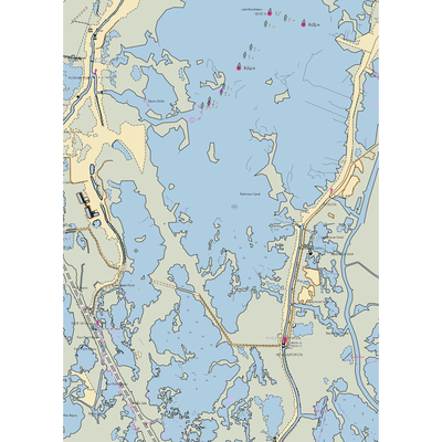 T-Irv's Marina (Dulac, LA) NOAA Chart  Gaming Mouse Pad