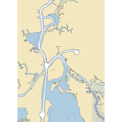 Calcasieu Point Landing (Lake Charles, LA) NOAA Chart  Gaming Mouse Pad