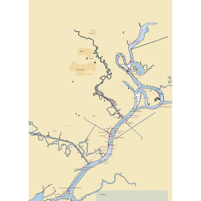 Orange Boating Club (Bridge City, TX) NOAA Chart  Gaming Mouse Pad