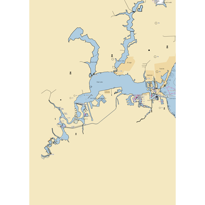 South Shore Harbour Marina (League City, TX) NOAA Chart  Gaming Mouse Pad