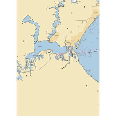 Waterford Harbor Yacht Club (League City, TX) NOAA Chart  Gaming Mouse Pad