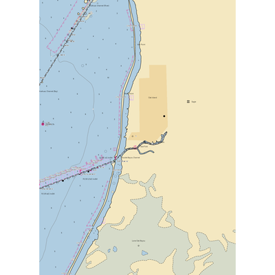 Oak Island Lodge (Hankamer, TX) NOAA Chart  Gaming Mouse Pad