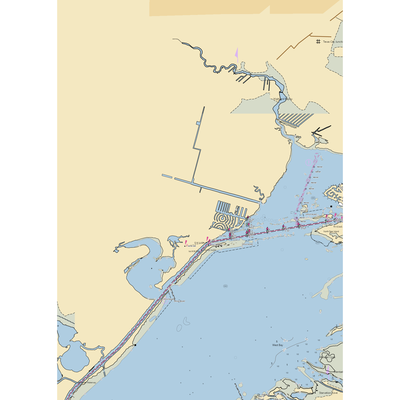 Harborwalk Yacht Club & Marina (Galveston, TX) NOAA Chart  Gaming Mouse Pad