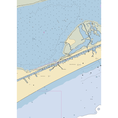 Stingaree Restaurant & Marina (Port Bolivar, TX) NOAA Chart  Gaming Mouse Pad