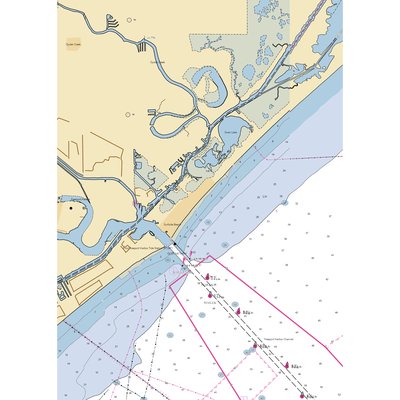 Gulf Coast Marina (Clute, TX) NOAA Chart  Gaming Mouse Pad