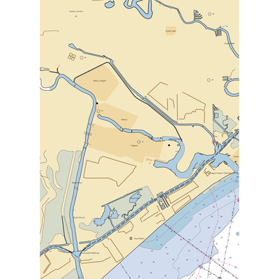 Freeport Marina (Clute, TX) NOAA Chart  Gaming Mouse Pad