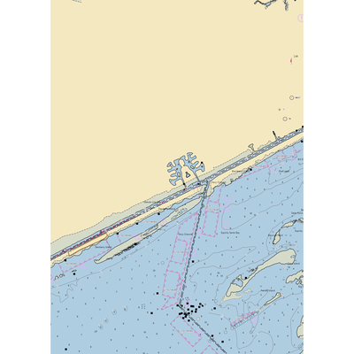 Sanctuary Marina (Port O Connor, TX) NOAA Chart  Gaming Mouse Pad