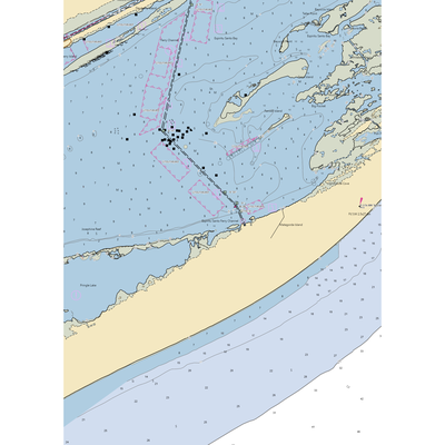 Matagorda Island State Park (Port O Connor, TX) NOAA Chart  Gaming Mouse Pad