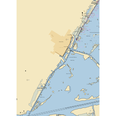 San Patricio County Navigation District Marina (Aransas Pass, TX) NOAA Chart  Gaming Mouse Pad