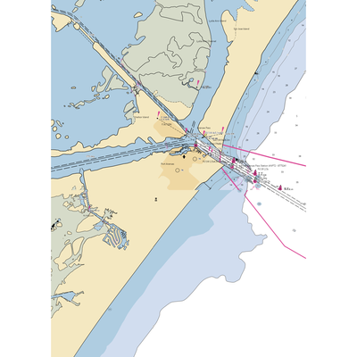 Dolphin Docks (Port Aransas, TX) NOAA Chart  Gaming Mouse Pad