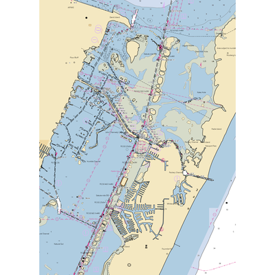 Marker 37 Marina (Corpus Christi, TX) NOAA Chart  Gaming Mouse Pad