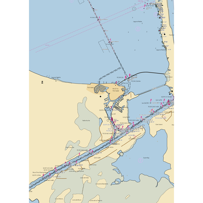 Pelican Point Marina and RV Park (Harlingen, TX) NOAA Chart  Gaming Mouse Pad