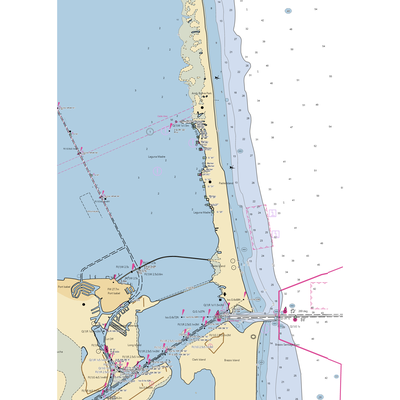 Jim's Pier (Harlingen, TX) NOAA Chart  Gaming Mouse Pad