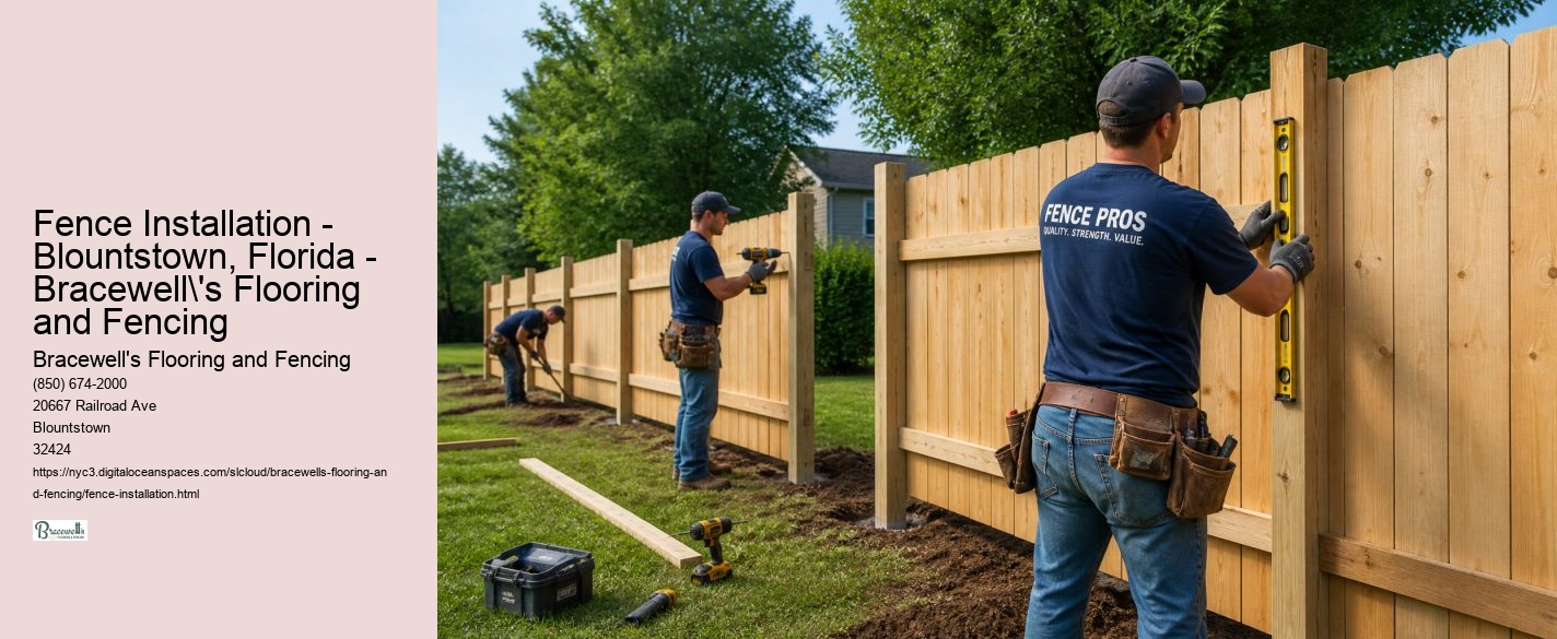 Fence Installation - Blountstown, Florida - Bracewell's Flooring and Fencing Bracewell's Flooring and Fencing Fence Installation - Blountstown, Florida - Bracewell's Flooring and Fencing