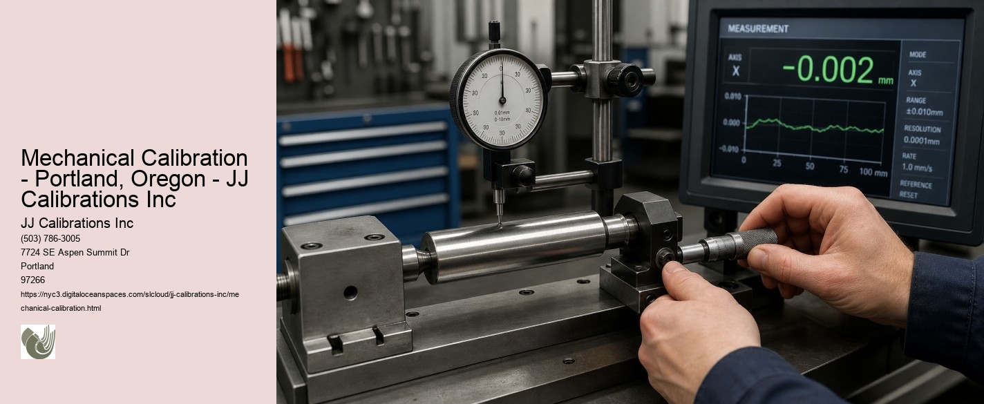 Mechanical Calibration - Portland, Oregon - JJ Calibrations Inc