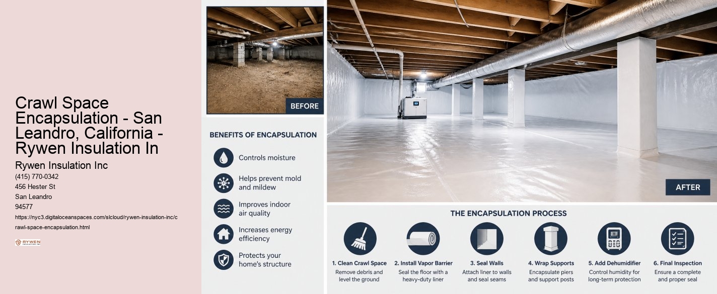 Crawl Space Encapsulation - San Leandro, California - Rywen Insulation In Rywen Insulation Inc Crawl Space Encapsulation - San Leandro, California - Rywen Insulation In