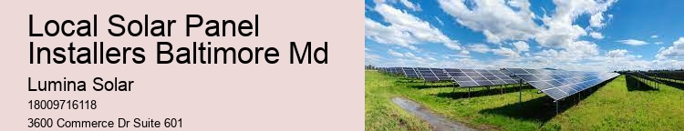 Local Solar Panel Installers Baltimore Md