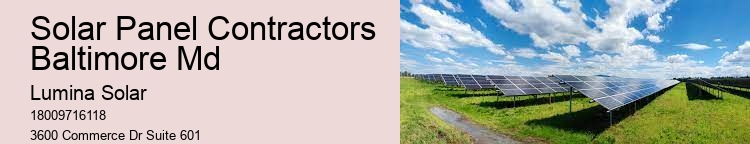 Solar Panel Contractors Baltimore Md