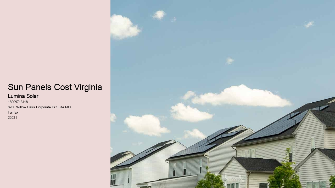 Sun Panels Cost Virginia