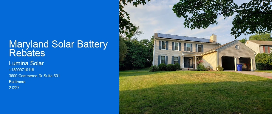 Maryland Solar Battery Rebates