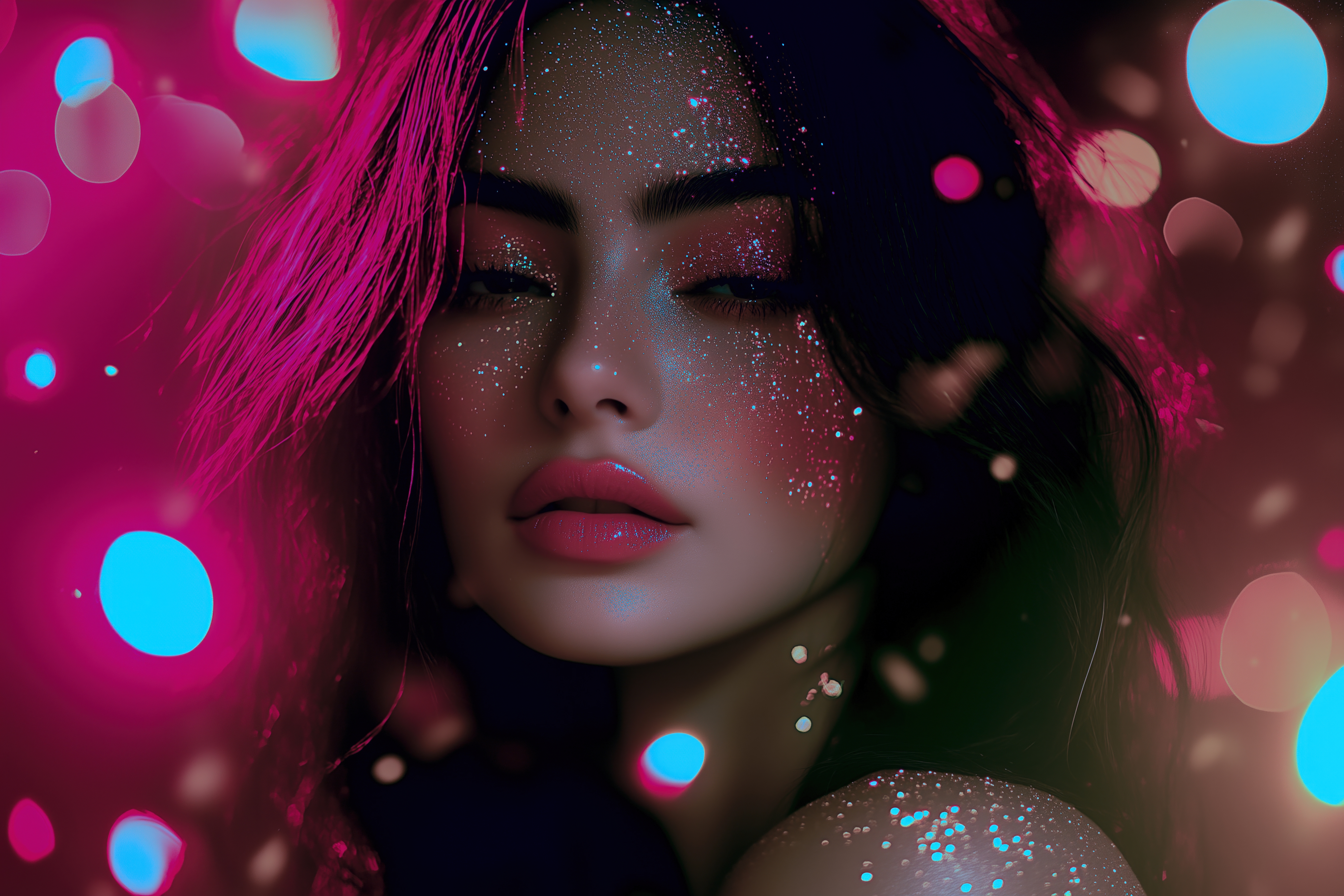 When Midnight Danced on Her Skin