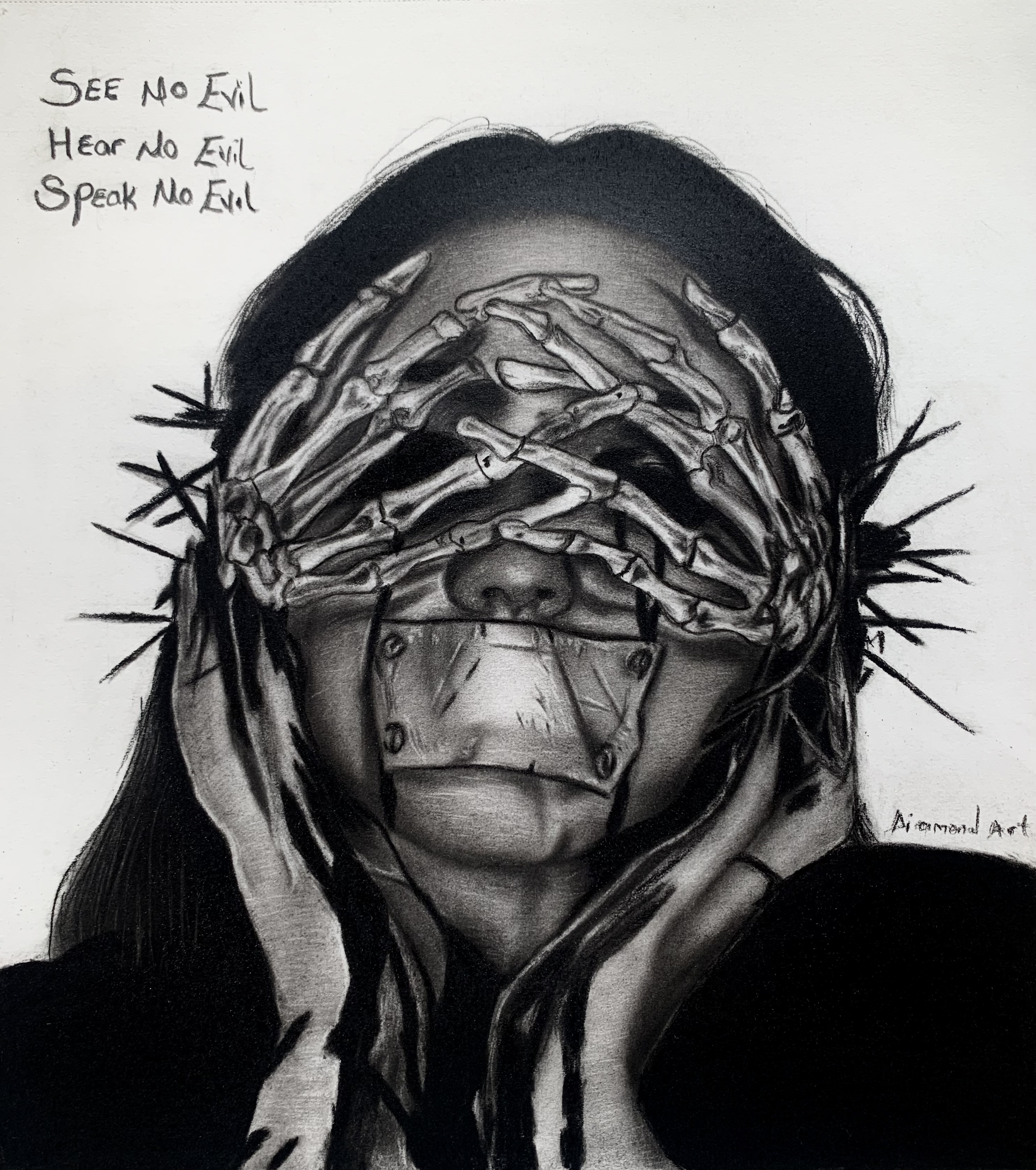 See, hear, speak no evil