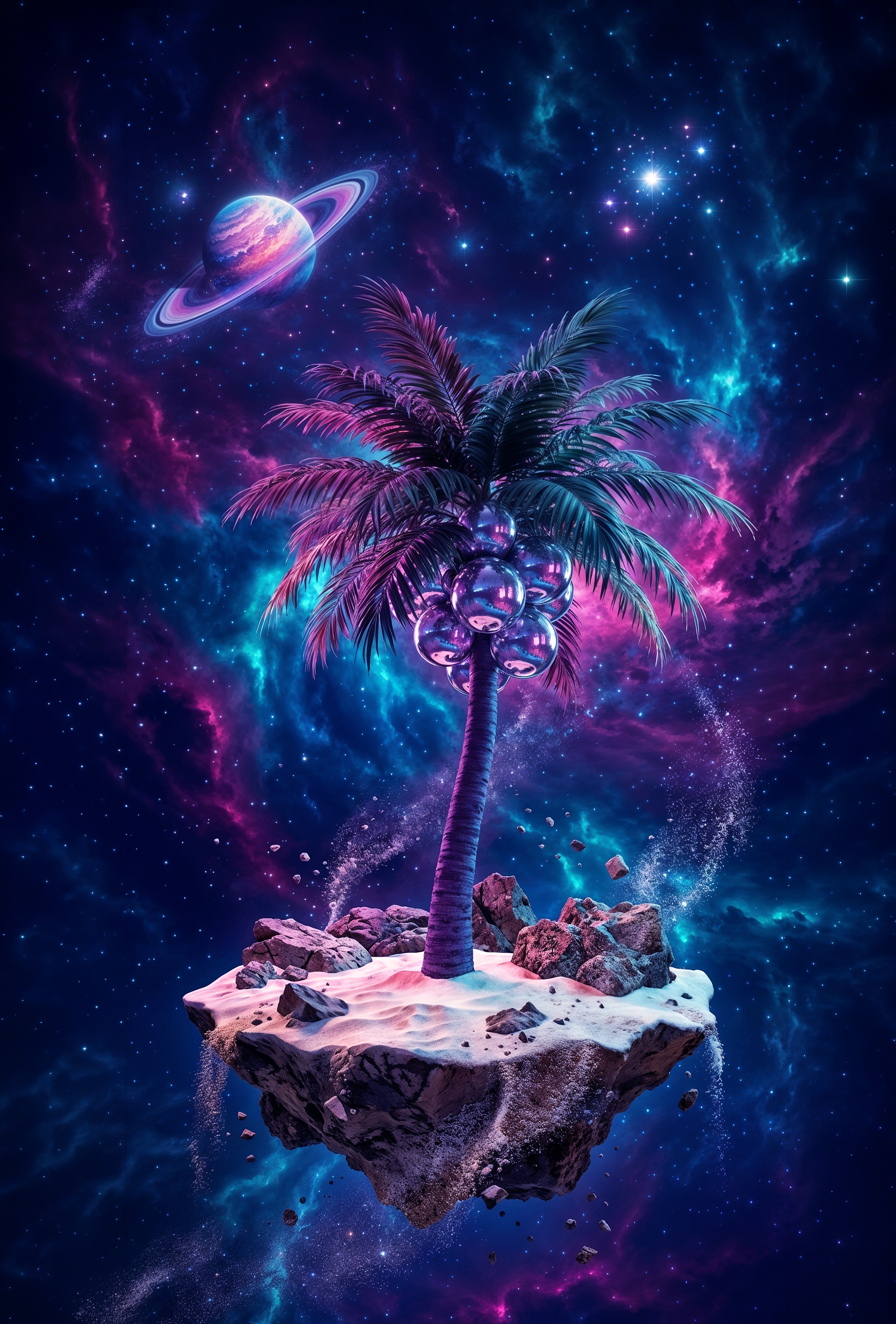 Cosmic Palm Vacation