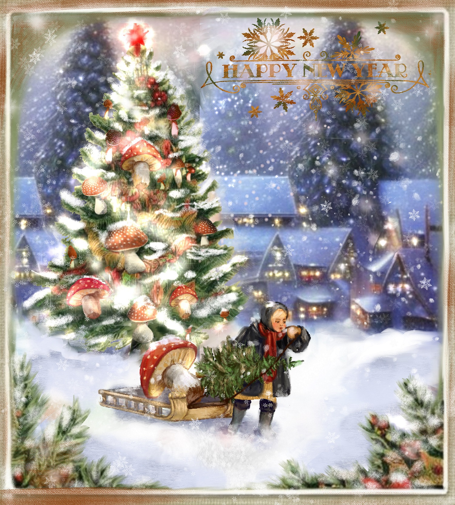 Magic Amanita in Christmas rutine