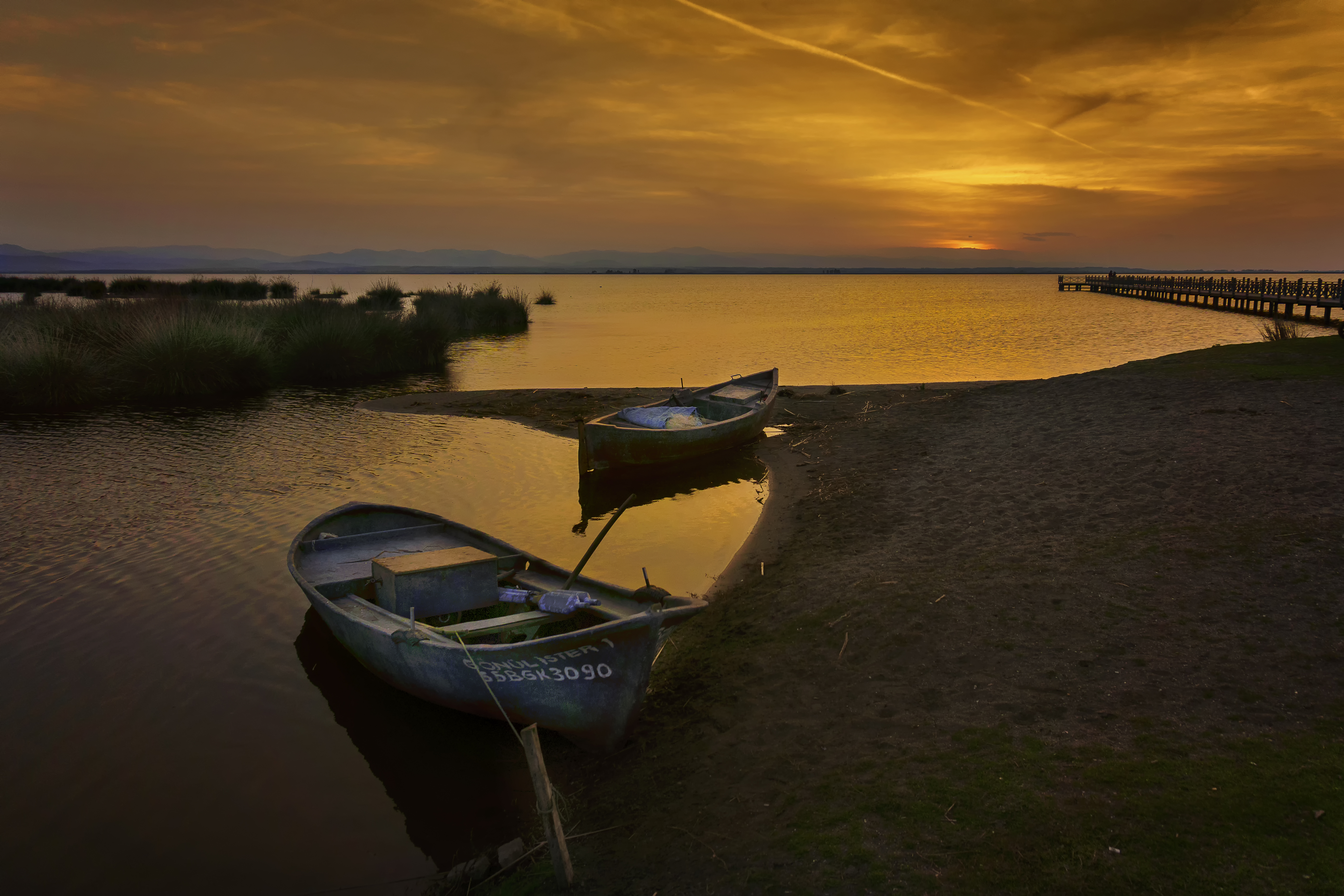 Boats at Sunset