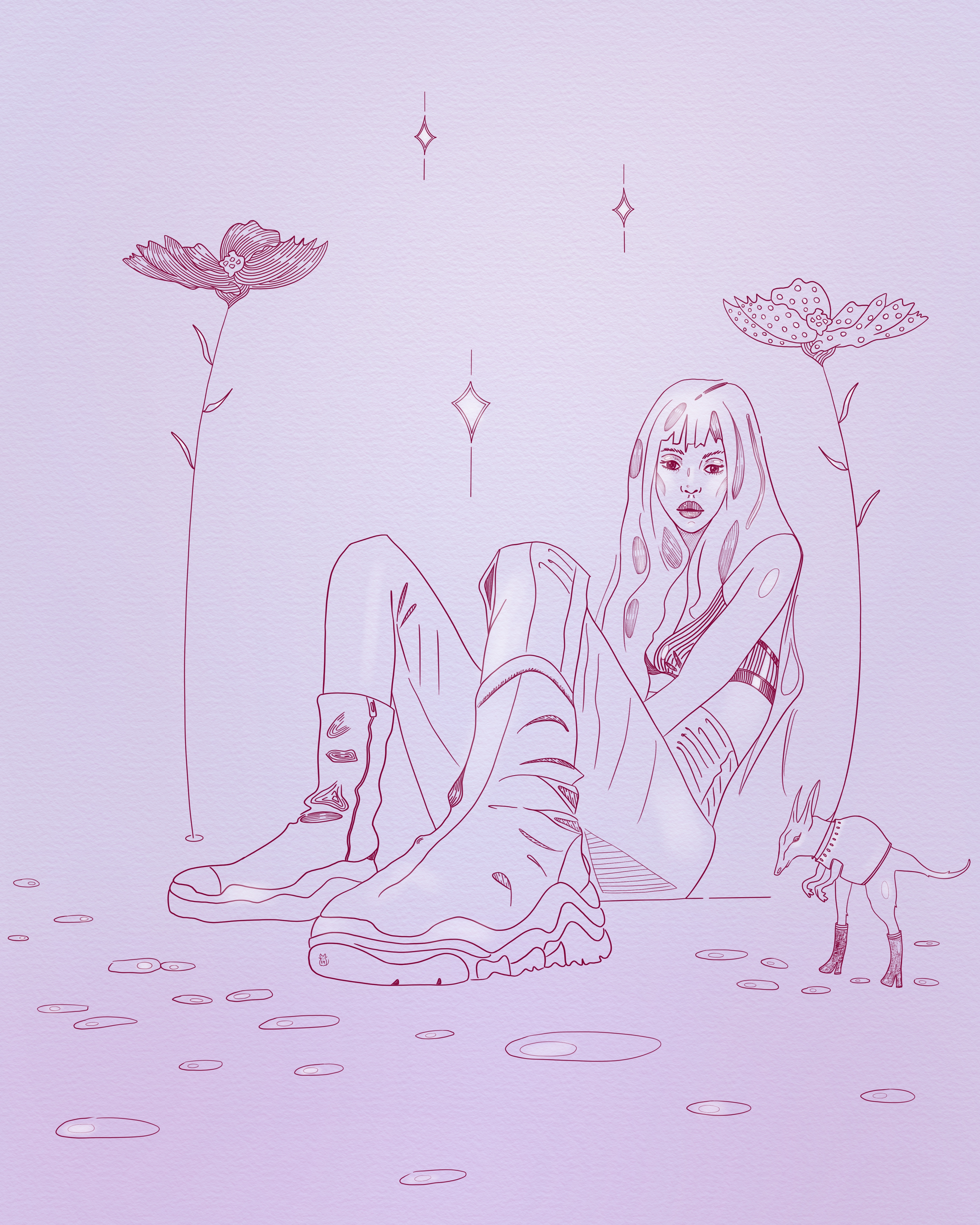 in a dream like situation