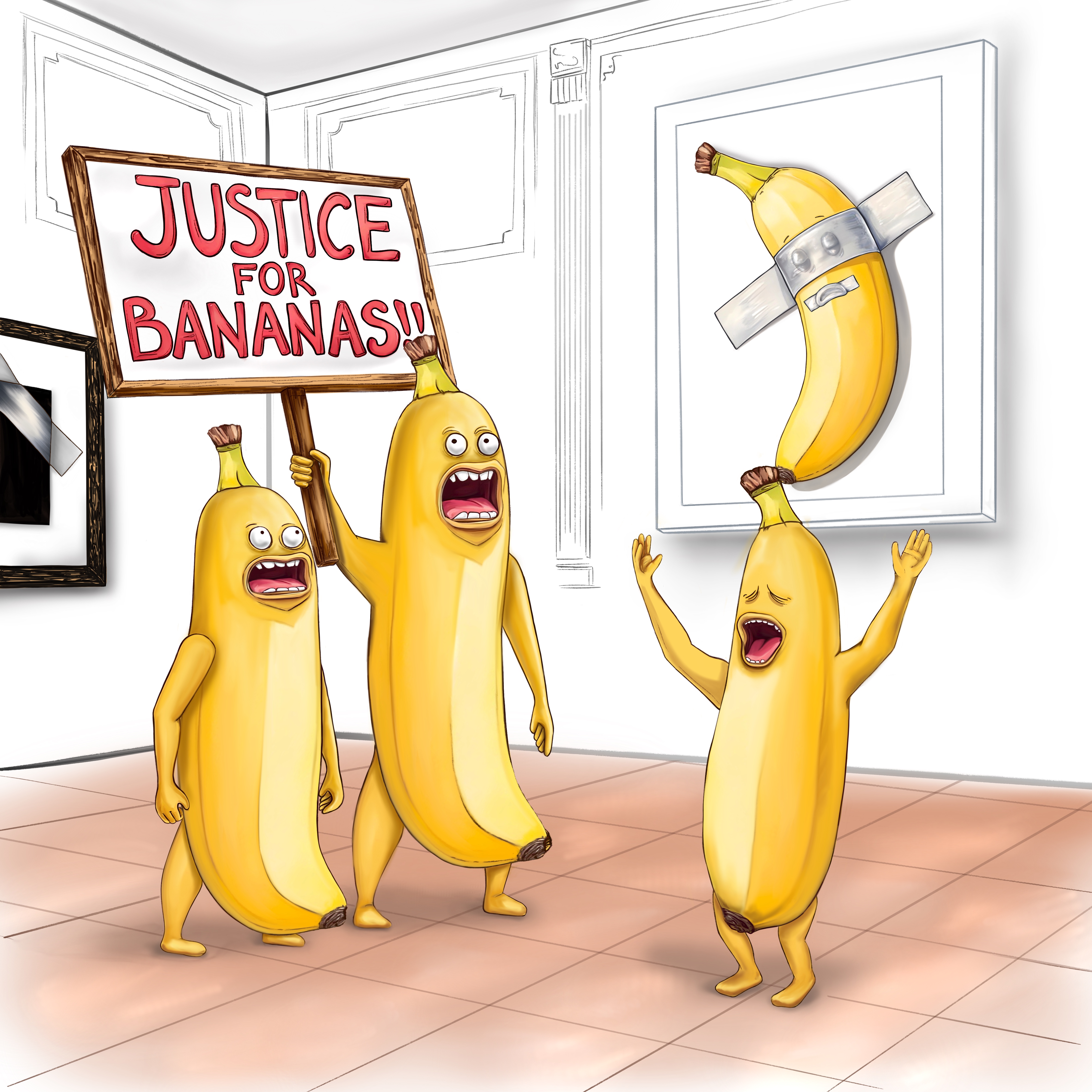 Banana standoff