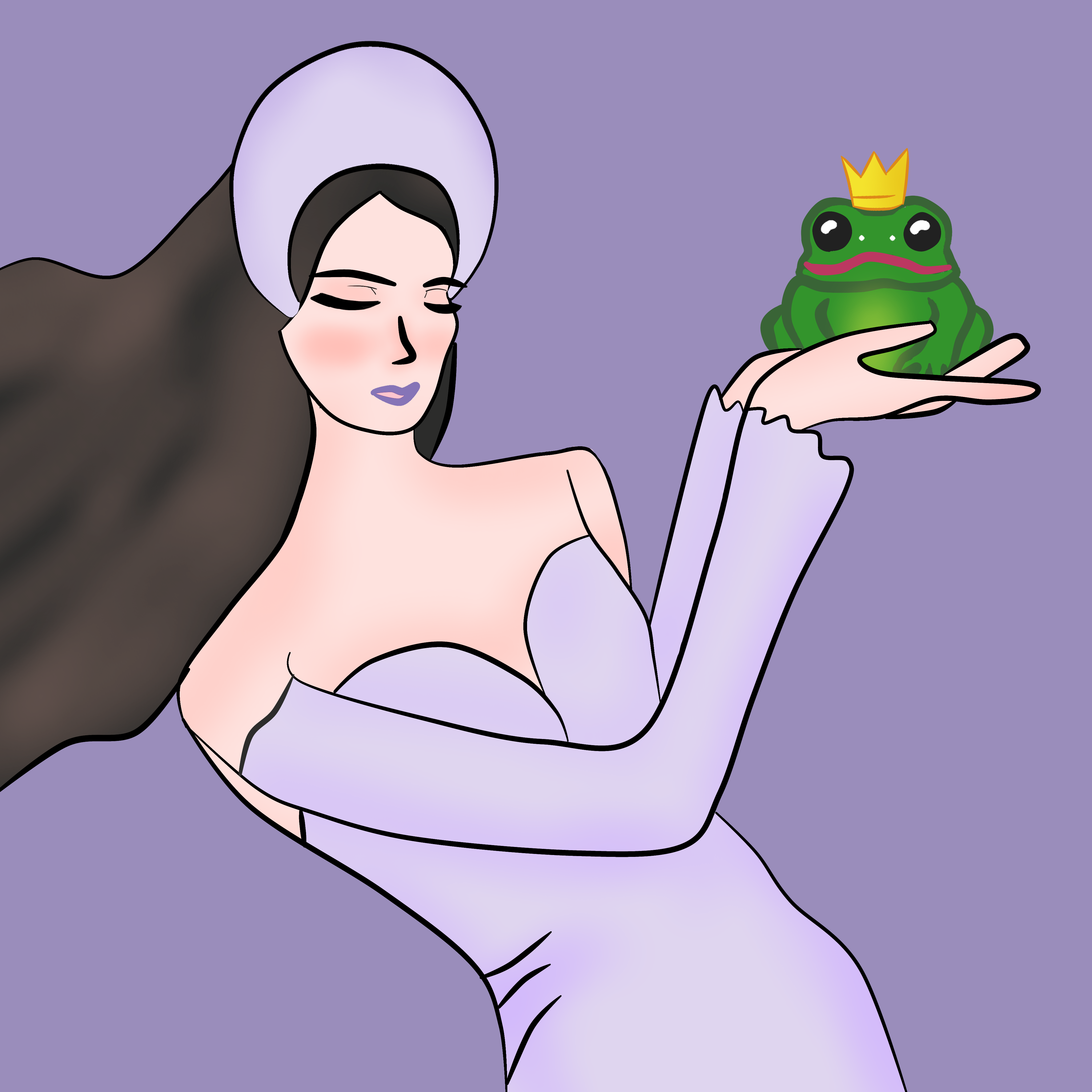 his love for frogs