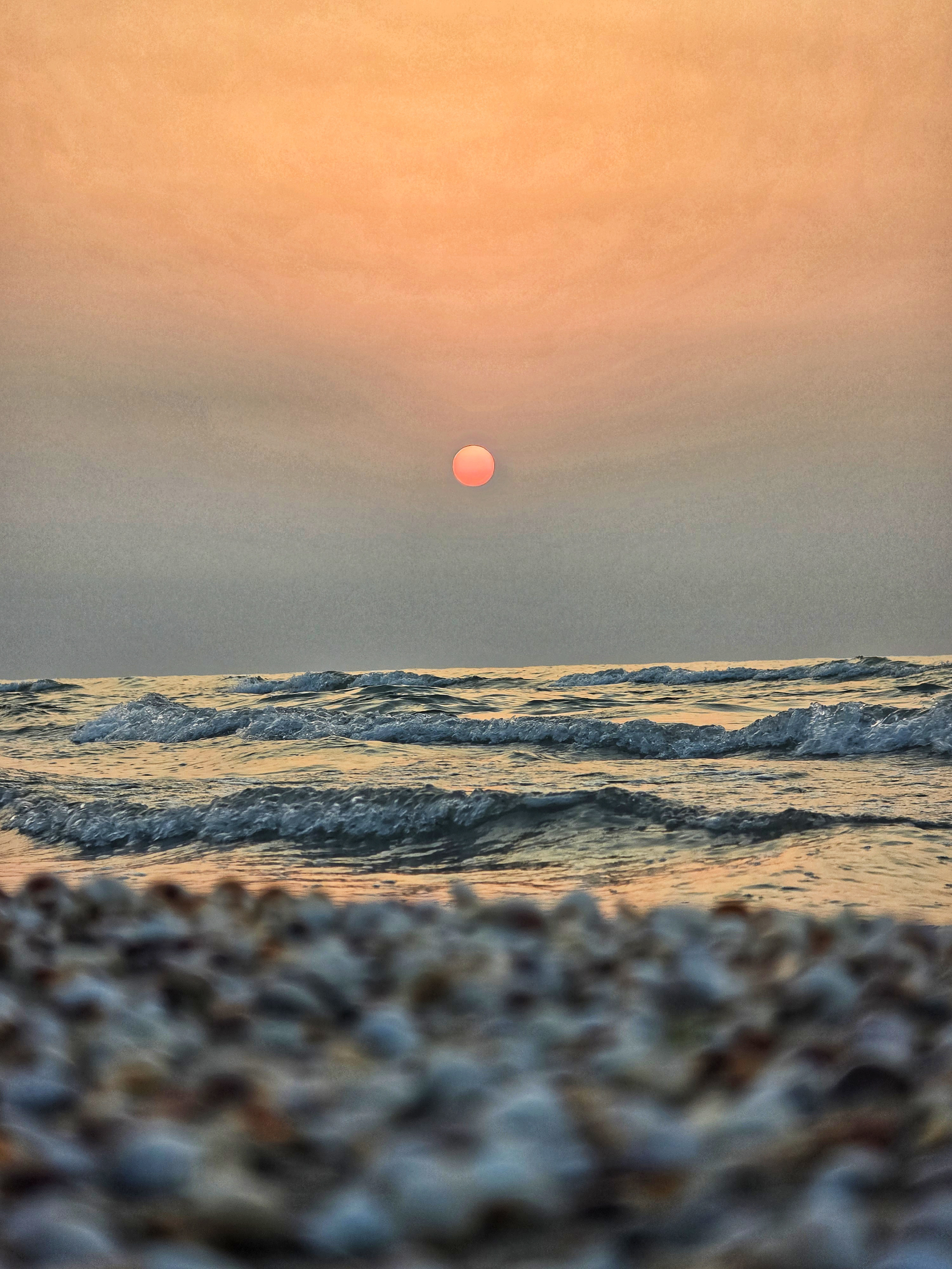 Warm Sunset By The Shore