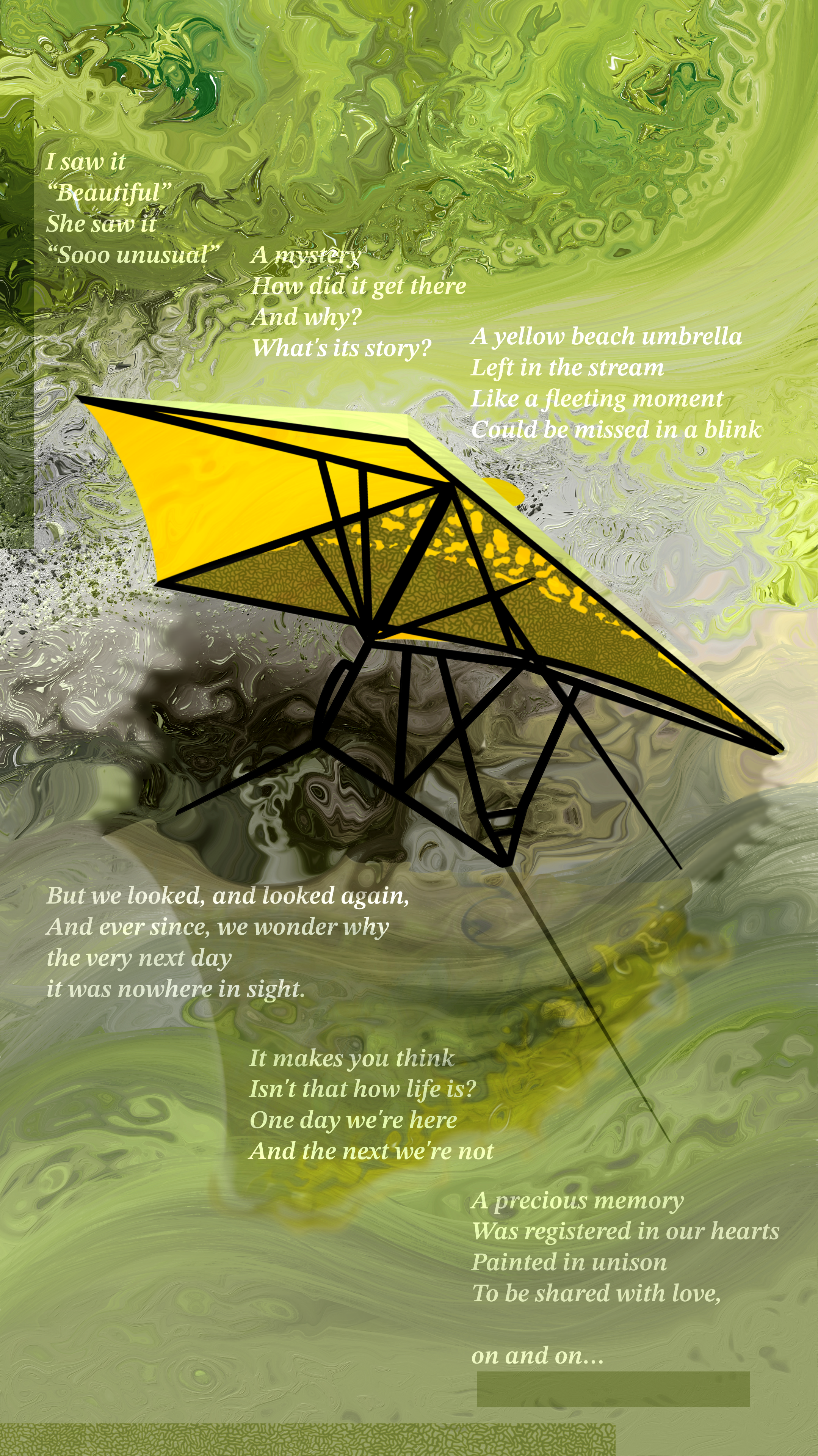 The Yellow Beach Umbrella