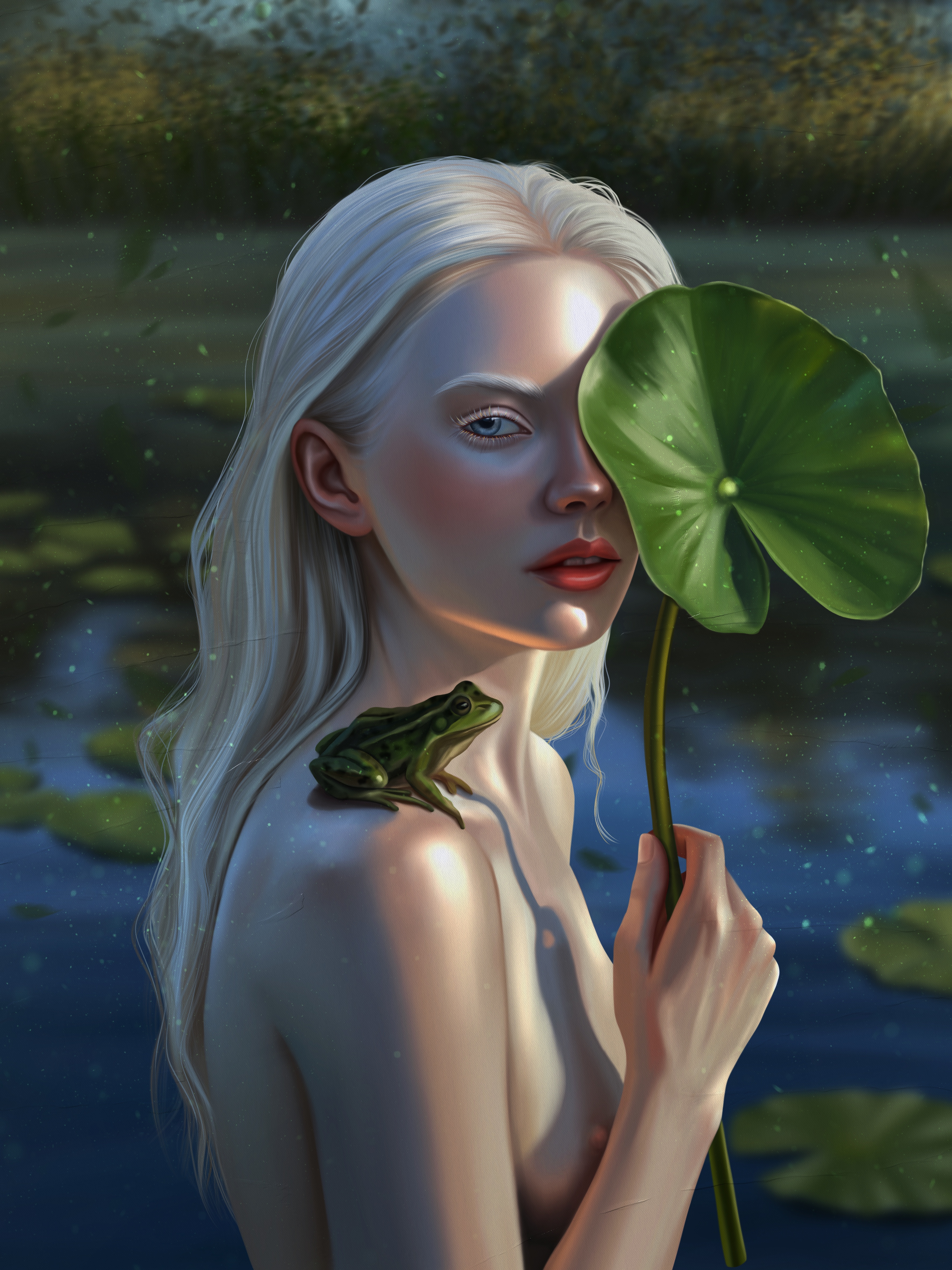 Emergence beneath the water lily