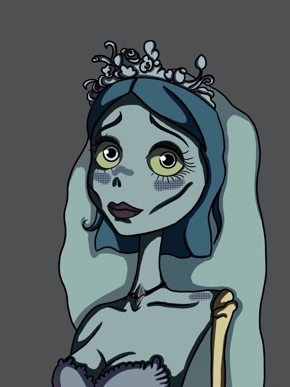 Alice in Spooky Bride style