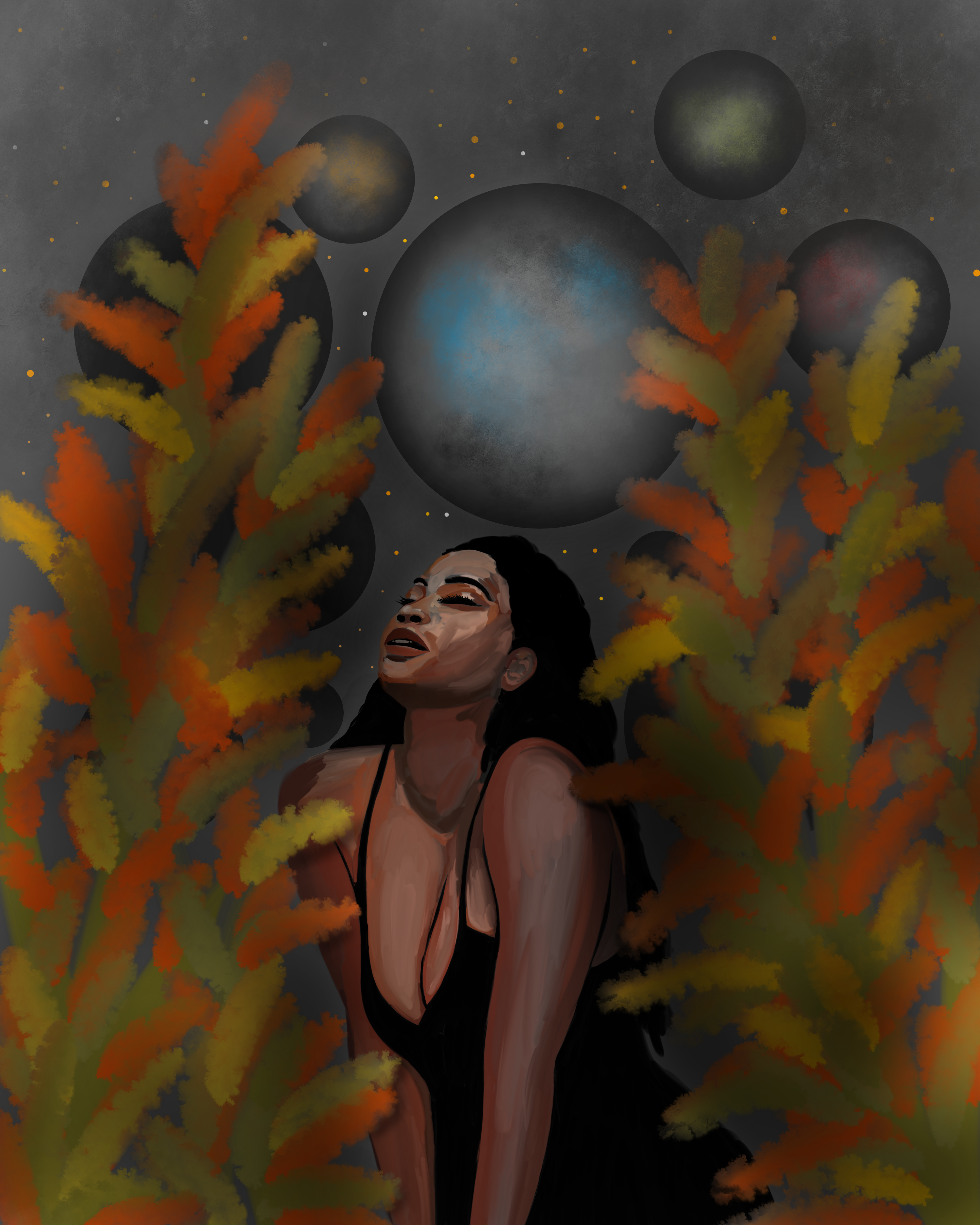 Between breath and orbit