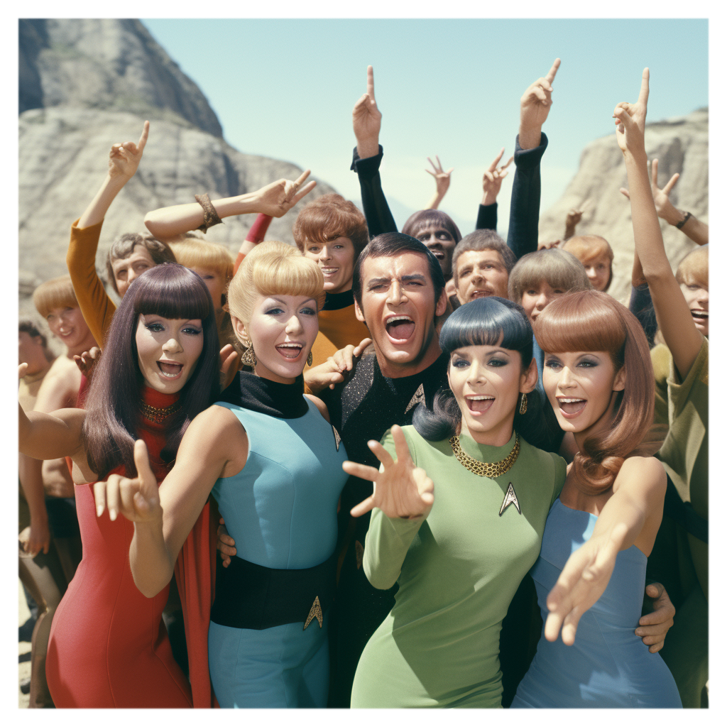 Secret Lives of Vulcans 085 - Detaak and friends at their backyard Burning Man celebration