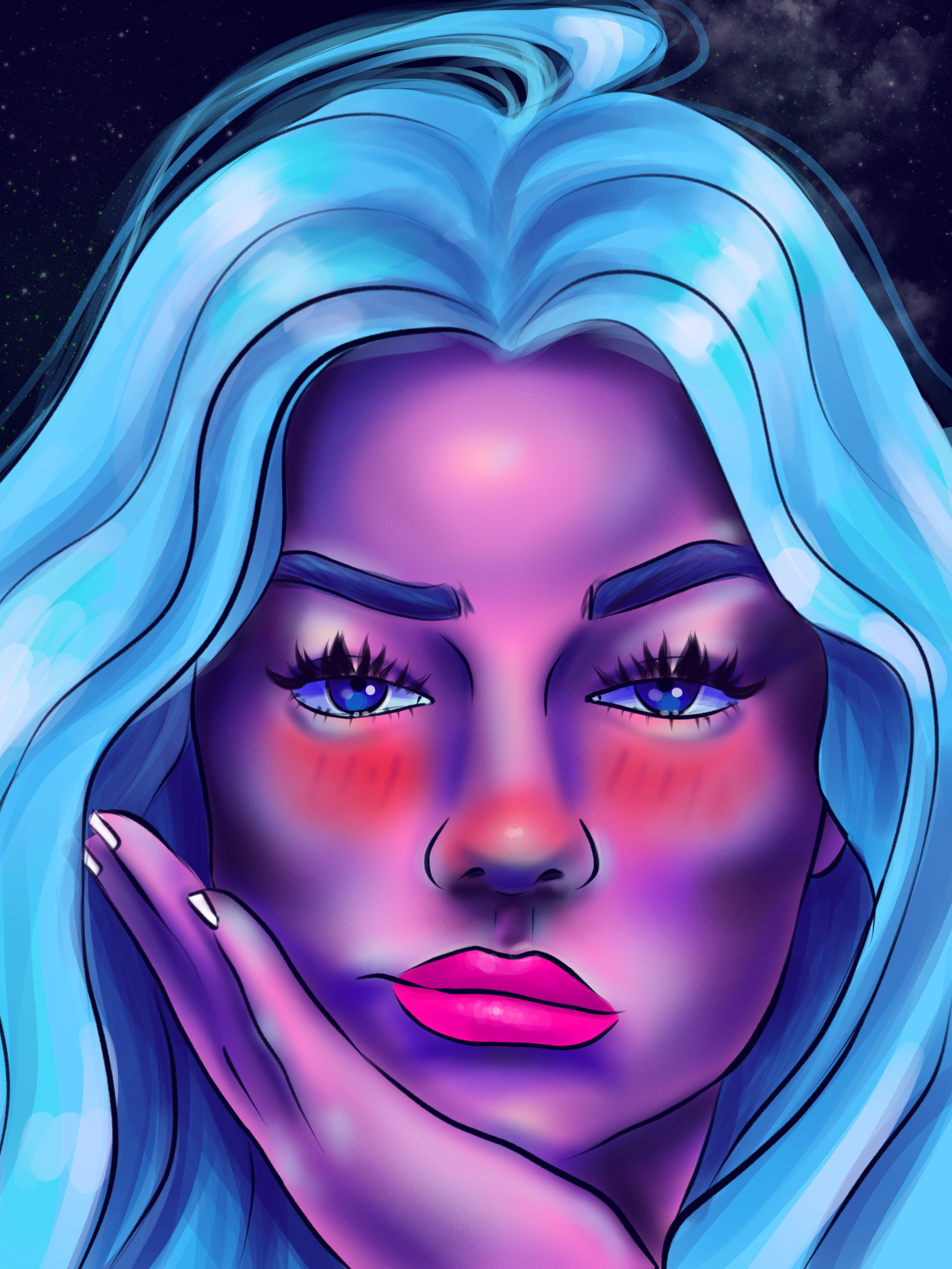 Neon girl 5