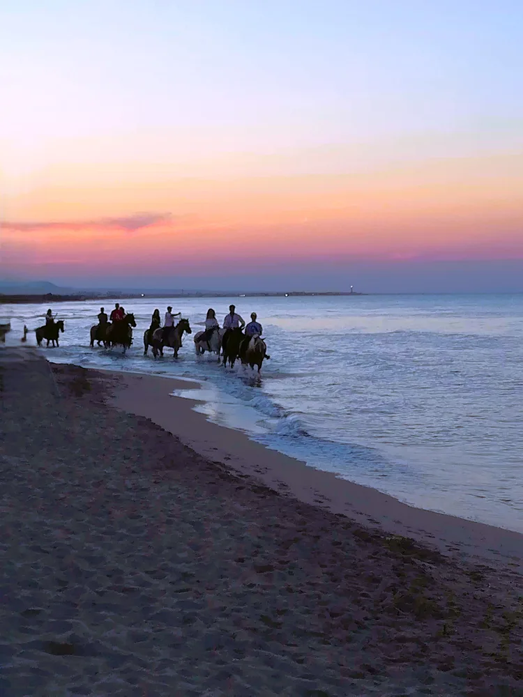 Riding into the Sunset