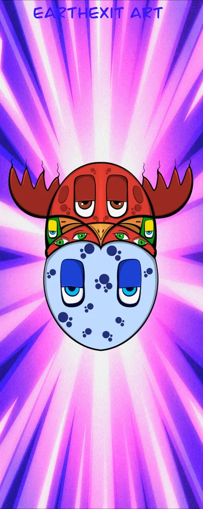 The Flying Egg Wallpaper