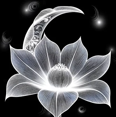 Ethereal Moon Bloom
