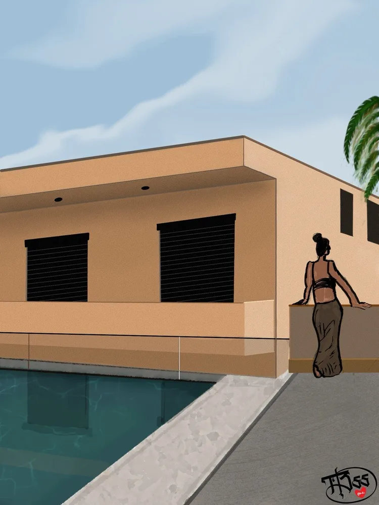 Poolside in the Summer