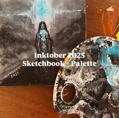 INKTOBER SKETCHBOOK PHYSICAL + PALETTE