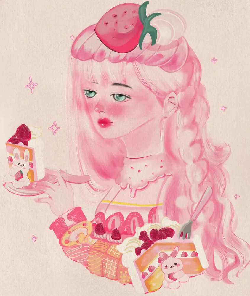 Strawberry Shortcake Cake