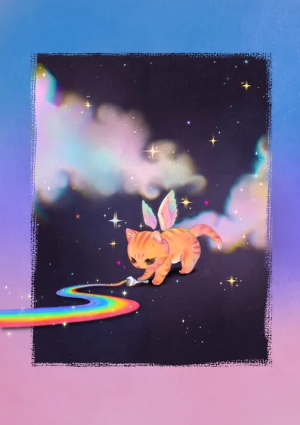 Rainbow cat