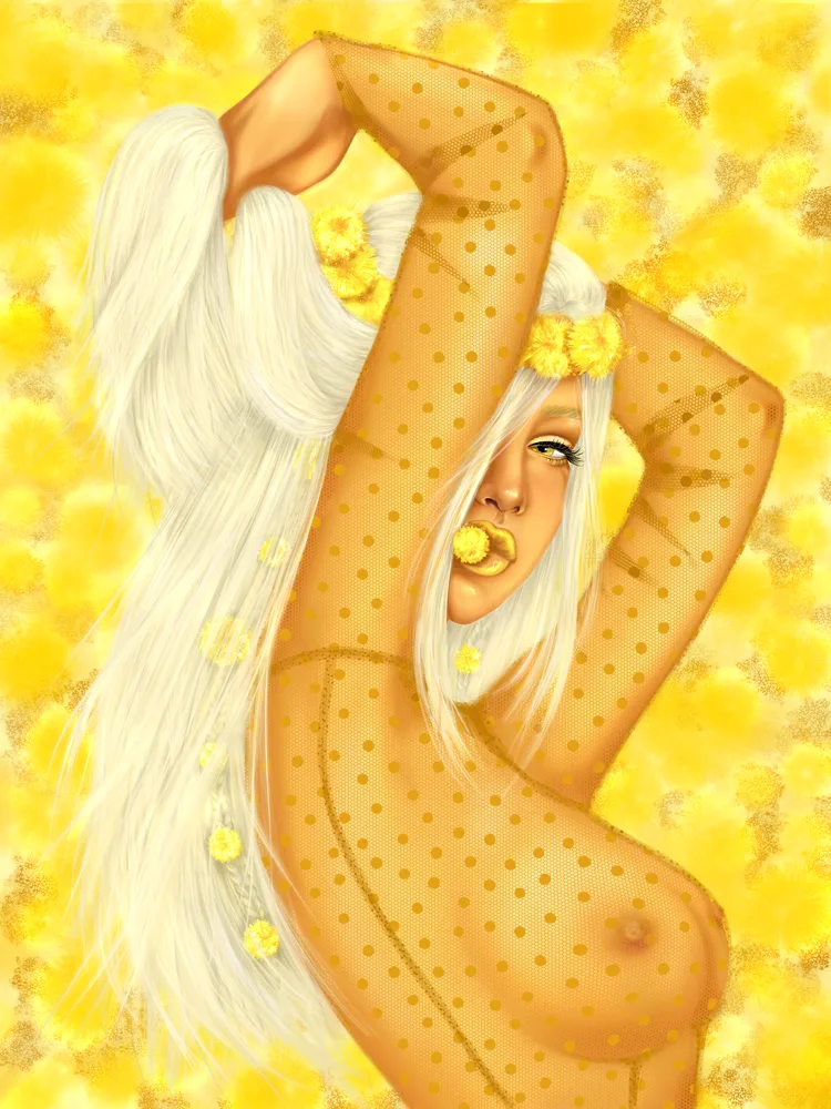The color of my mood today is yellow!