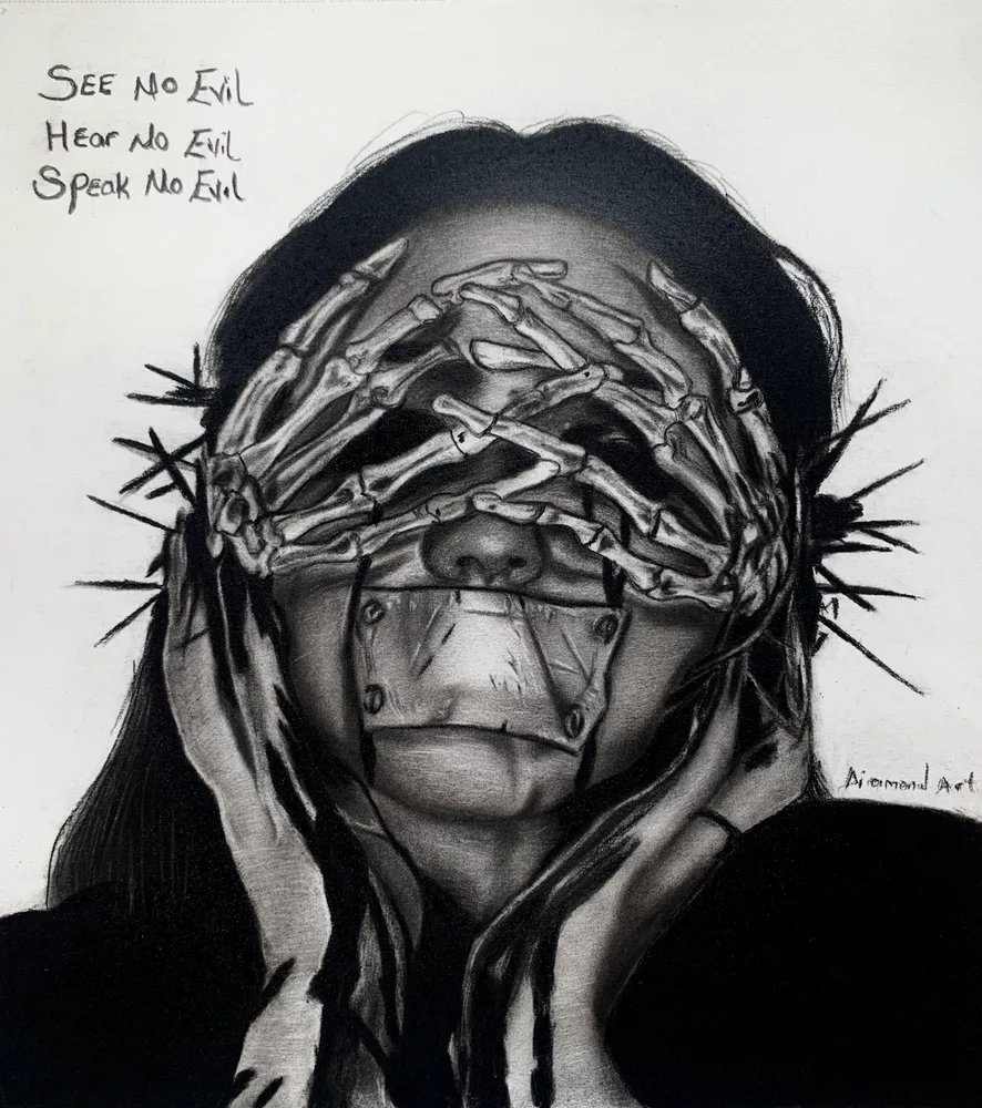 See, hear, speak no evil