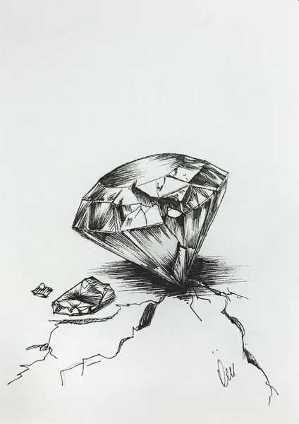 Broken diamond