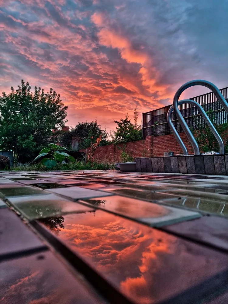 Portal to the sunset sky
